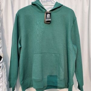 Ideaology Womens Plus Size Fleece Hoodie Pullover Sweatshirt Size 1X NWT Green